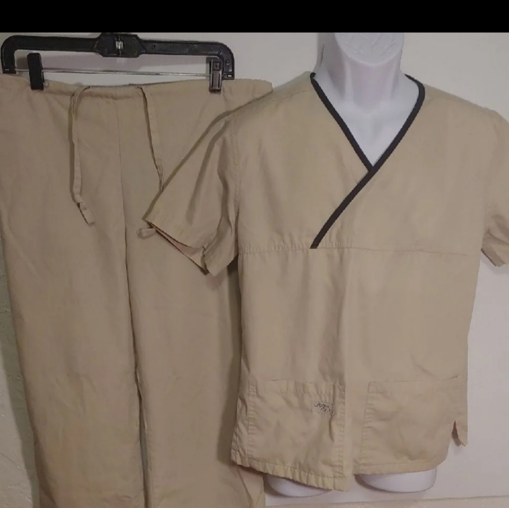 Tan Scrubs Set